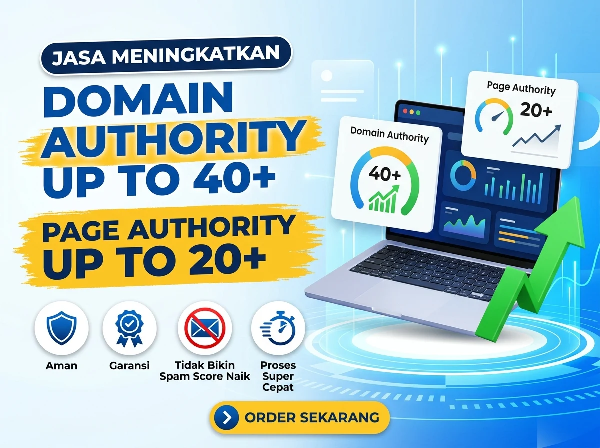 Jasa Meningkatkan Domain Authority Up to 40+ & Page Authority Up to 20+ - da.driacom.com